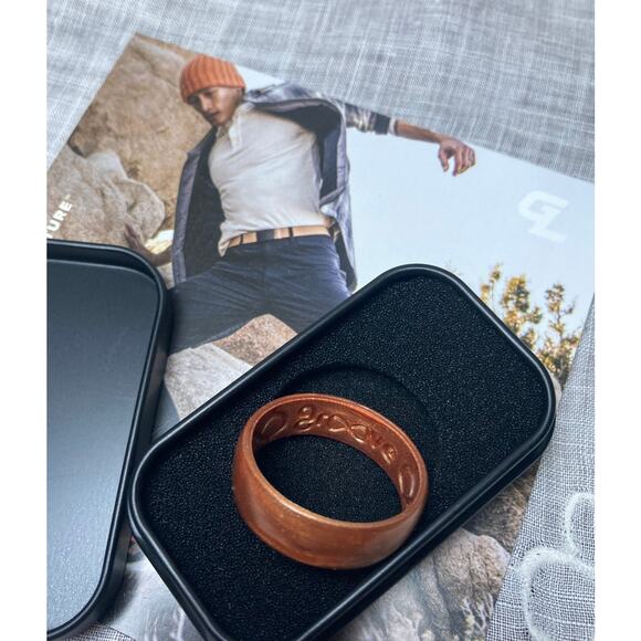 NEW in tin men's Groove Life copper silicon ring size 14 - Picture 1 of 6